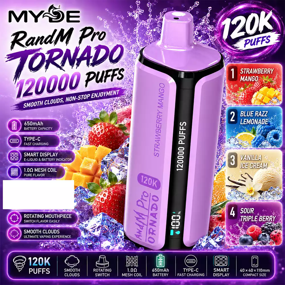  RANDM PRO TORNADO 120K  4en1   4